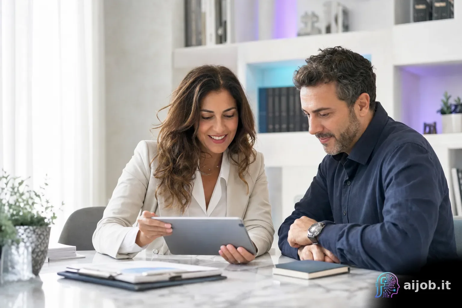 Consulente AiJob con un cliente
